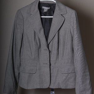 ANN TAYLOR GREY BLAZER PETITE